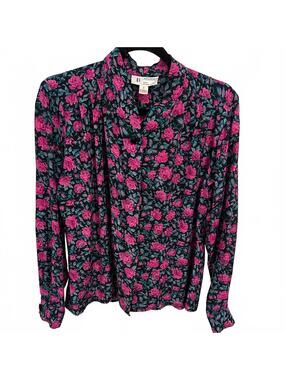 Braemar by Jeremy Scott Vintage Floral Blouse Made in Canada